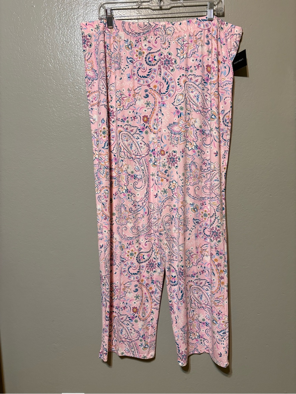 NWT Ellen Tracy Pink Paisley V-Neck Short Sleeve Pajama Set Size XL - Picture 7 of 16